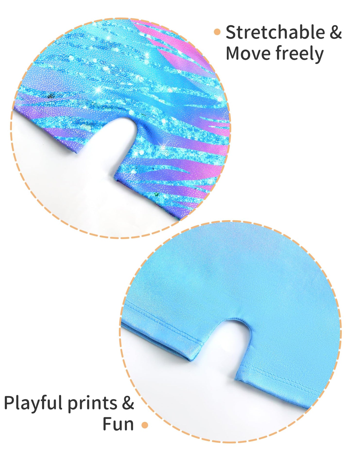 Nokecina Gymnastics Leotards for Girls Size 1t 2t Blue Green 2 Packs Sparkly Toddler Tumbling Unitards