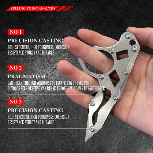 Tactical Knife Multitool - Women's Self Defense & Survival Gift - Mother's Day & Birthday Gift - Window Breaker