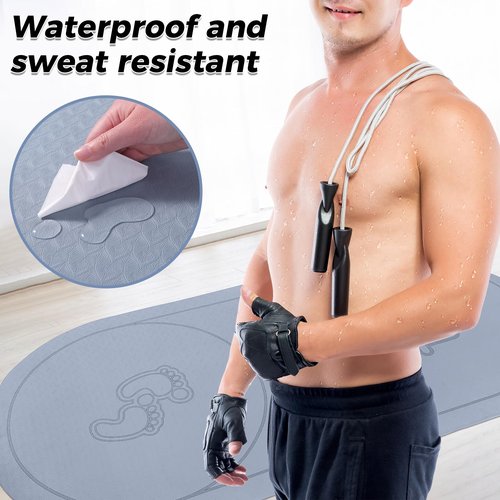 Jump Rope Mat Outdoor Exercise Mat Larger Non-Slip,Workout for Home Gym Flooring, Jump Rope Pad for Indoor(50in*24in)