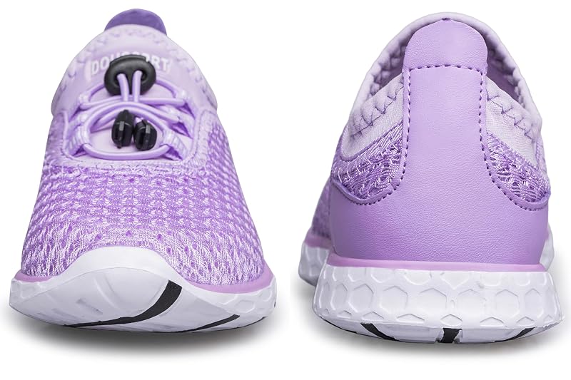 DOUSSPRT Water Shoes for Kids - Quick-Dry Beach Pool Shoes, Purple 4 Big Kid