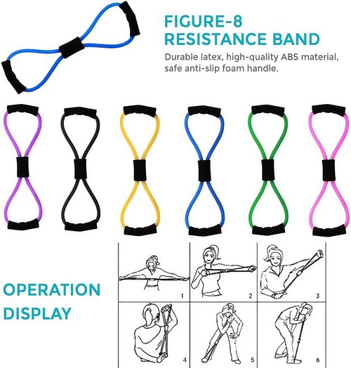 Pilates Essentials Kit for Women, Better Me Pilates Essential Set with Yoga Magic Ring, Booty Bands, Yoga Ball 25cm Figure 8 Resistance Bands Yogá Bands, Pilátes Kit for Home Workouts Women (Blue)