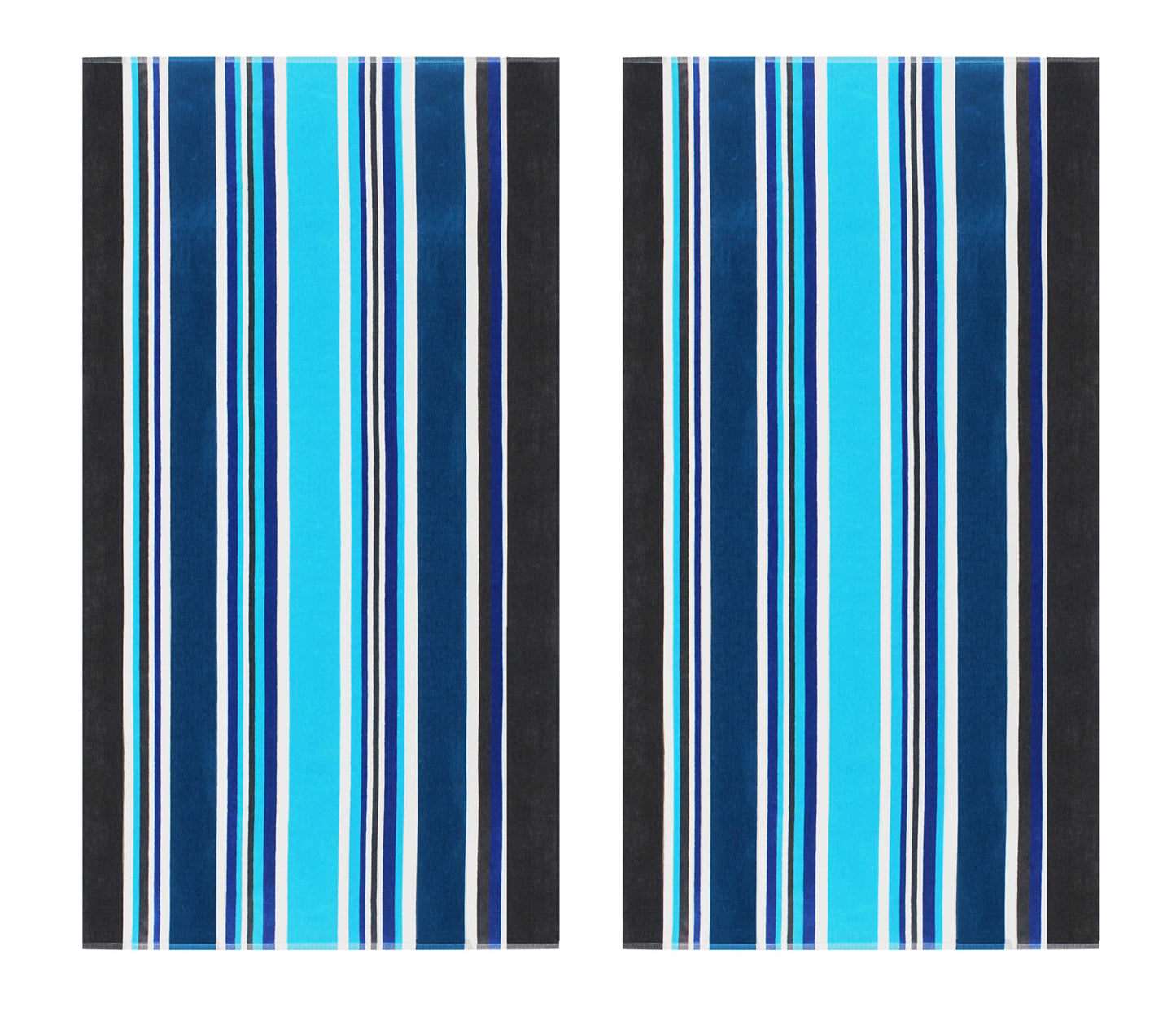 COTTON CRAFT Oversized XL Beach Towels - 39 x 68 inches - 2 Pack