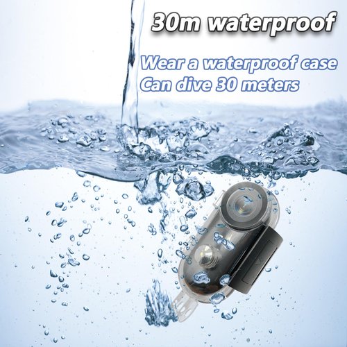 Eastfatkun Action Camera 4K -30m Waterproof, Magnetic 360° Clip,90Min Battery 128GB Wearable Mini Body Camera for Vlogging, Cycling, Diving, Hiking, Pet Adventures (Thumb-Sized)