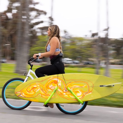 Surfboard Bike Rack | Adjustable Surfboard Bicycle Carrier Surfing Holder | Easily Attaches to Bike Seat by COR Surf