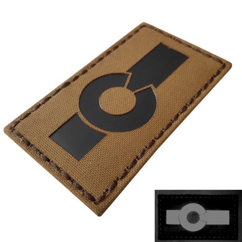 Colorado CO Infrared IR State Flag Tactical Morale Laser Patch (Coyote Brown)