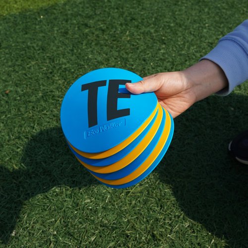 Eco Walker Football Linemen Position Flat Spot Markers: Precision, Durability, and Portability for Enhanced Training (Black)