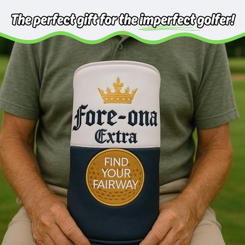 HahaHome Funny Golf Club Head Cover for Men and Women – Hilarious Driver Cover – Unique Golf Gift for Dad, Husband, or Friend