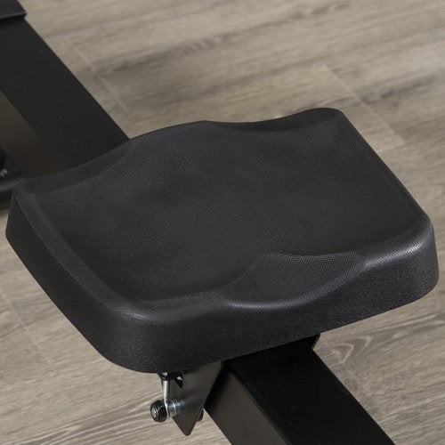 Soozier Air Rowing Machine with LCD Digital Monitor & Steel Frame, Foldable Rower for Home Gym Use