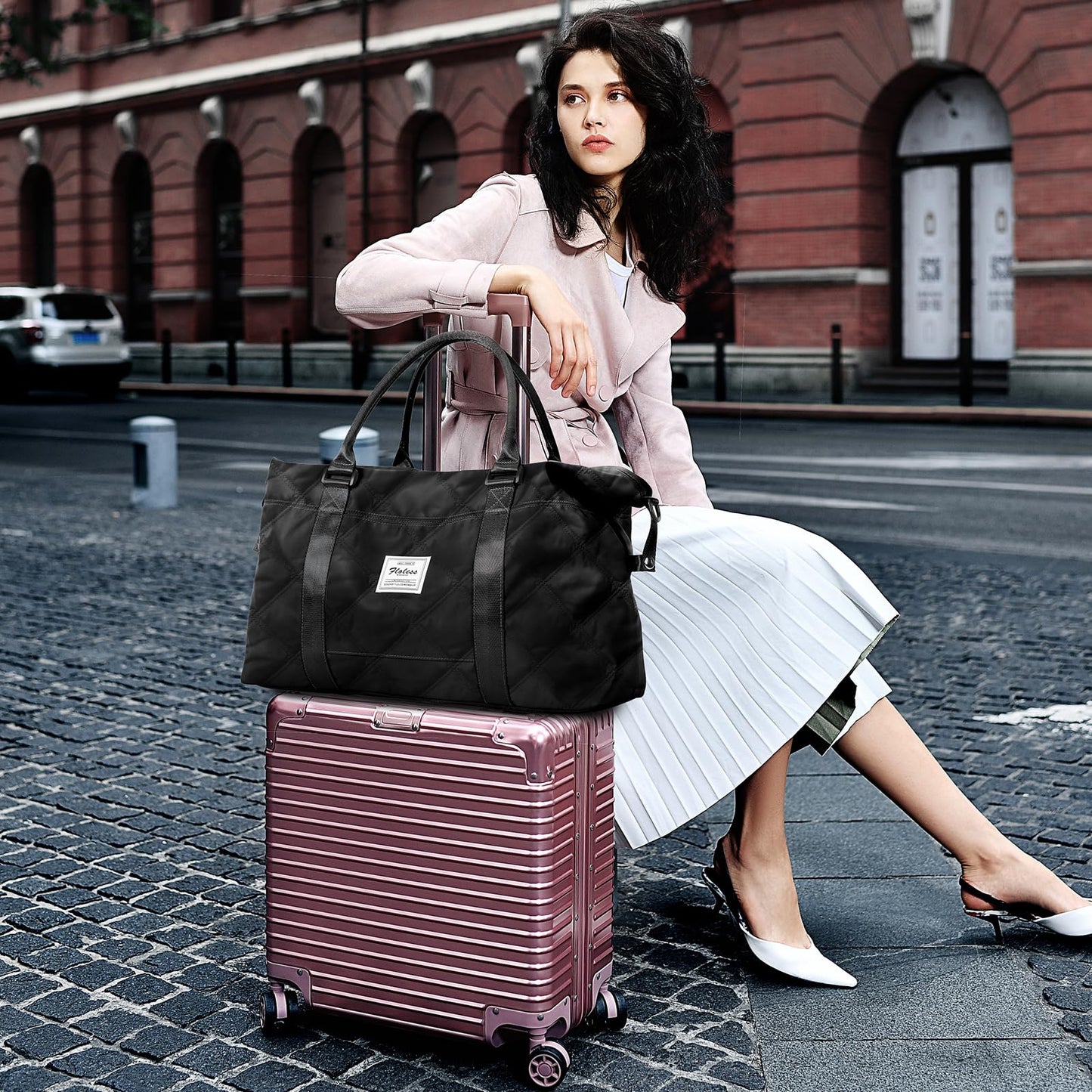 Travel Duffel Bag,Overnight Weekender Bags for Women with Wet Pocket