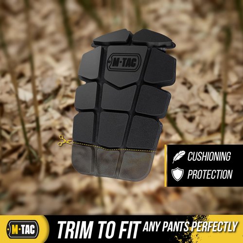 M-Tac Knee Pad Inserts for Men (2 PCs) - A Pair of Knee Pads for Construction and Tactical Pants - Memory Foam Elbow and Knee Pads for Work