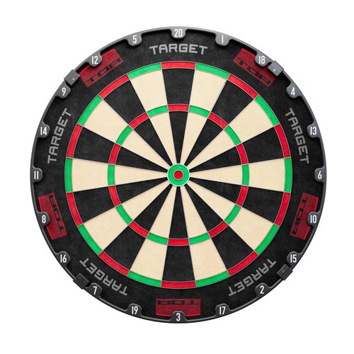 TARGET Darts TOR Dartboard, Steel Tip Dart Board | WDF Approved Competition Standard Dartboards & Fixing Kit, Modern Rotational Number Ring, Premium Madagascan Sisal, Stainless Steel Thin Wire System