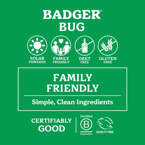 Badger Bug Repellent Stick, All Natural Mosquito Repellent with Citronella, Pleasant Smelling Insect Repellent Travel Size for Kids and Adults, 0.6 oz