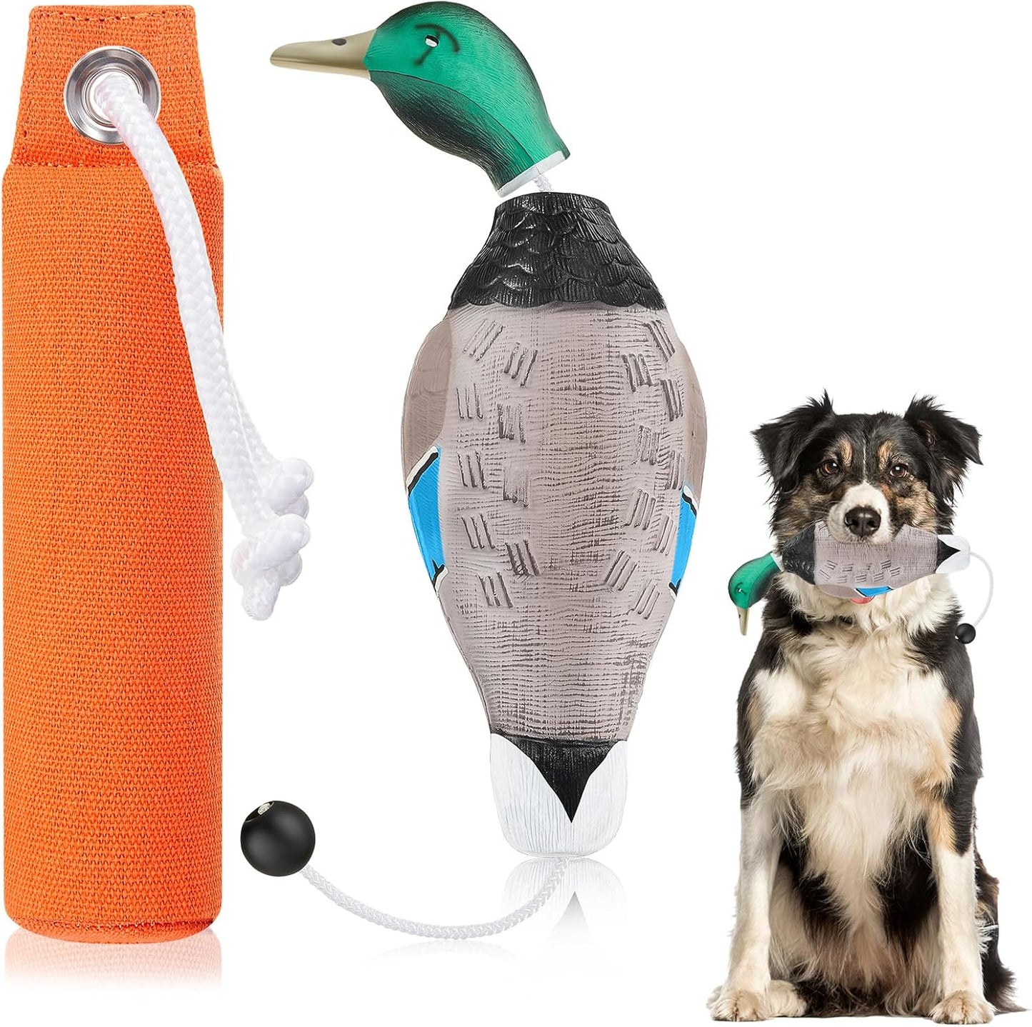 2 Pcs Canvas Dummies Duck Dummy Bumper Toys for Hunting Retriever Dog Training Dog Retriever Outdoor Training Toy Hunting Duck Recognition Trainers