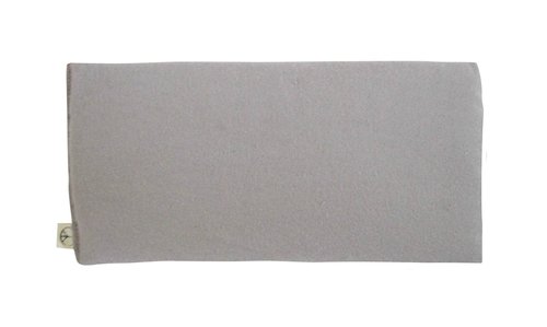 Peacegoods Pack of (4) Unscented Organic Flax Seed Eye Pillows - 4 x 8.5 - Soft Cotton Flannel - Soothing & Relaxing - Gray