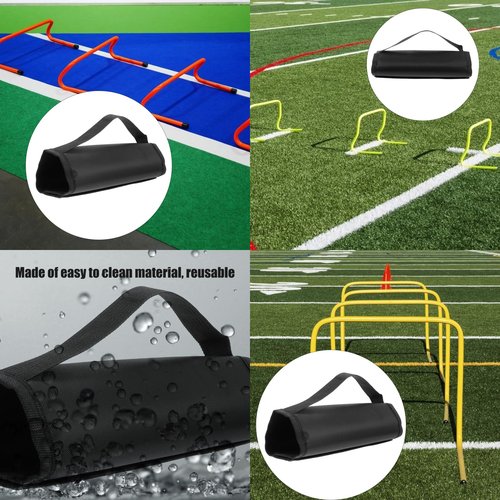 SquEqu 2 Pack Agility Hurdles Carrier Handle Quick Attachment Carrying Wrap Grip Storage Organizer for Speed Training Hurdle Soccer Basketball Football Training Equipment Easy Transport