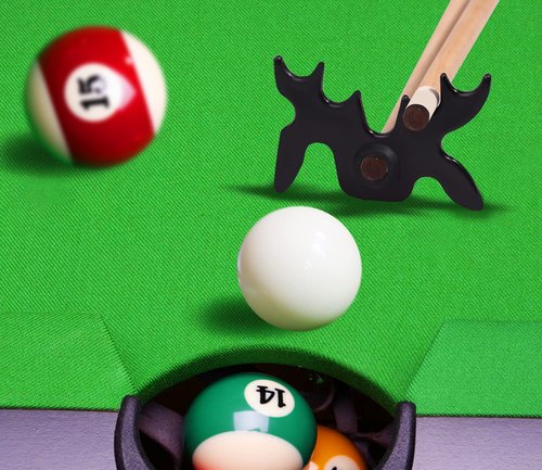GSE Games & Sports Expert Black Plastic Slip-On Bridge Portable Moosehead Bridge Head, Pool Billiard Cue Bridge Head, Billiard Pool Cue Accessories for Pool Table (1-Pack)