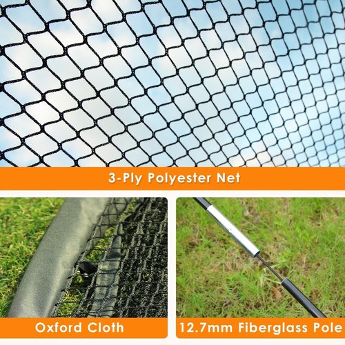 ORIENGEAR Baseball Batting Cage Baseball and Softbal Batting Cages for Backyard, Hitting Training Equipment, Backyard Hitting and Pitching Practice Net, 30 x 13 x 9 ft