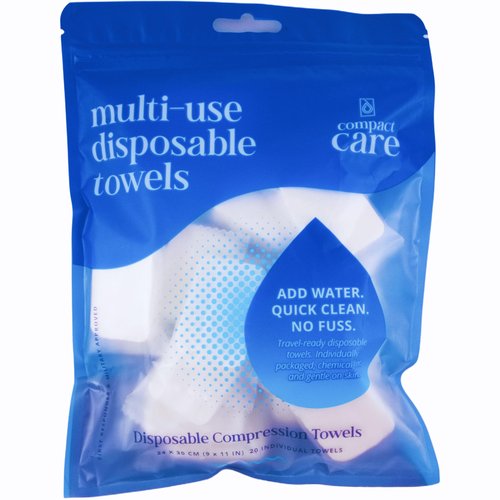 Compact Care Small Disposable Towels (40 pcs)