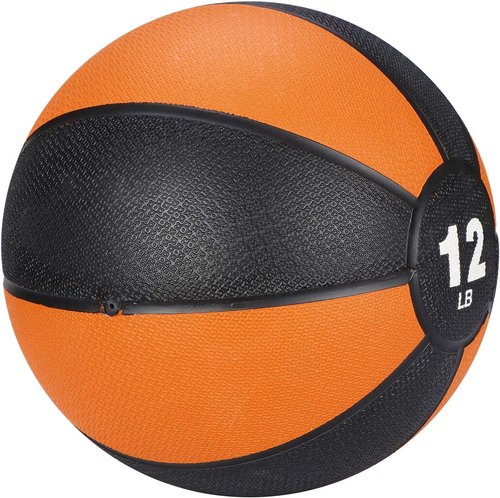 DUNBE Pro Workout Weighted Easy Grip Medicine Ball Body Balance Sport Equipment 12lbs