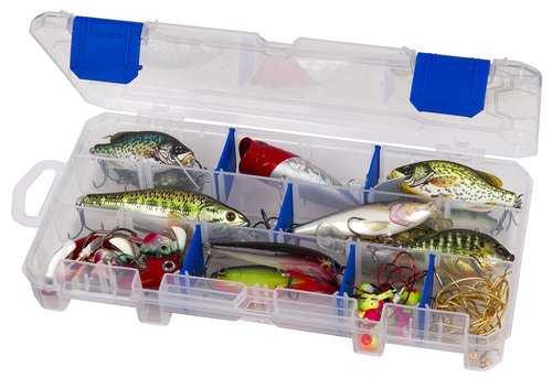 Flambeau Outdoors 3003 Tuff Tainer, Fishing Tackle Tray Box, Includes [9] Zerust Dividers, 18 Compartments
