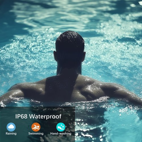 Smart Ring Fitness Tracker for iOS & Android ??Sleep Monitor Heart Rate Blood Oxygen & Pressure 8 Sports Modes IP68 Waterproof NO Subscription Long Battery Life (Champagne Gold, 9#)