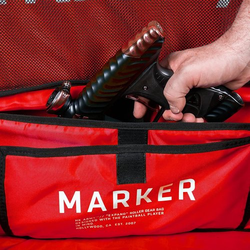 HK Army Expand 75L Paintball Roller Gearbag - Shroud Black/Red