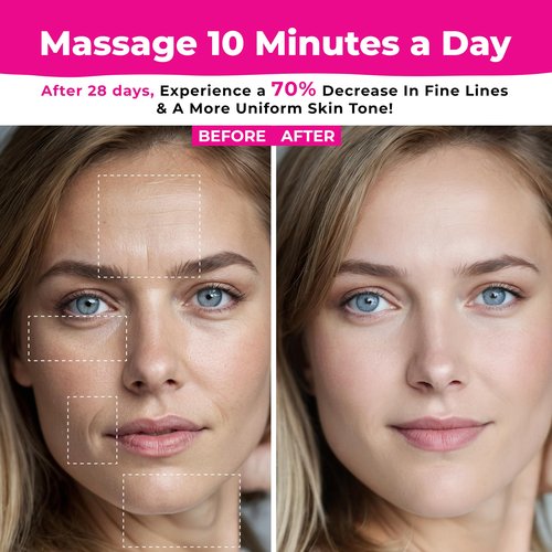 Facial Massager, Red Light Therapy for Face and Neck, Face Lift Device for Skin Care, Self Care Microcurrent Facial Device, Lymphatic Drainage Massager, True Beauty Glow Sculptor Double Chin Gha Sha