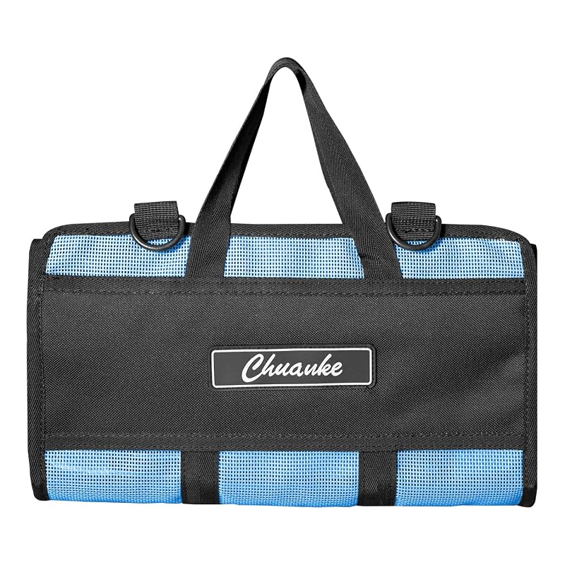 Medium Lure Bag 6 Pocket PVC Protective Cover - Durable Textilene Mesh Tackle Storage