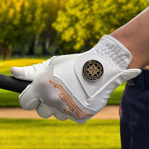 Copper Tech Adv 2.0 Golf Gloves Men Right Handed Golfer & Left Handed Golfer | Joint Support Copper Compression Mens Golf Glove | Tear Resistant Durability and Tacky Grip for Max Control