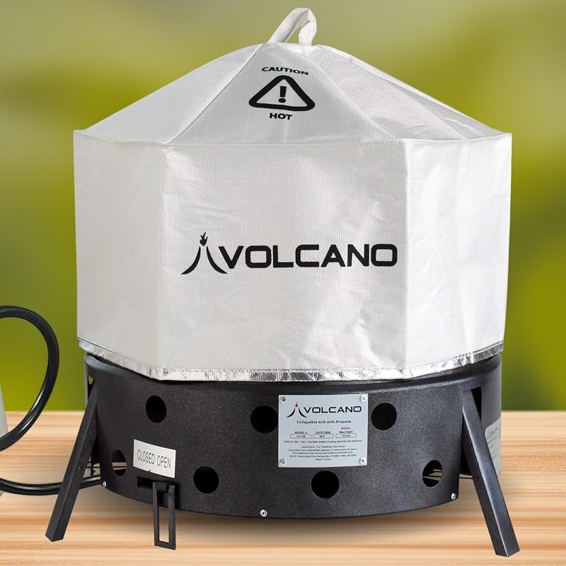Volcano Grill Lid – Heat-Resistant, Collapsible Cover for Baking, Smoking & Dutch Oven Cooking