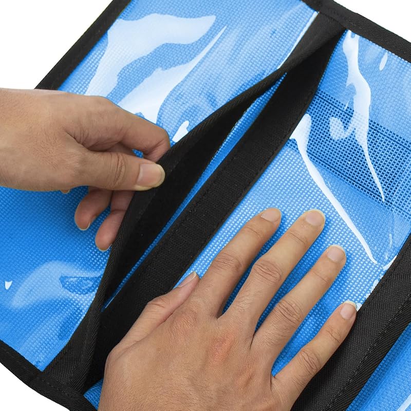Medium Lure Bag 6 Pocket PVC Protective Cover - Durable Textilene Mesh Tackle Storage