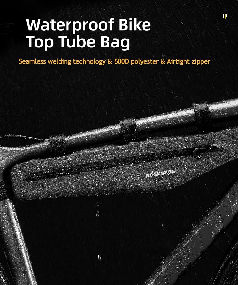 ROCKBROS Bike Triangle Frame Bag 1.5L Waterproof Top Tube Bag