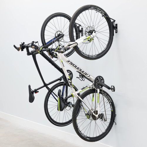 StoreYourBoard 2 Pack Swivel Bike Wall Mount, Bike Rack Garage Wall Mount W/Stopper, Swing 120 Degrees Design, Vertical Hanger Hook for Indoor, Bicycle Storage Rack, Space Saving, Holds 50 lbs