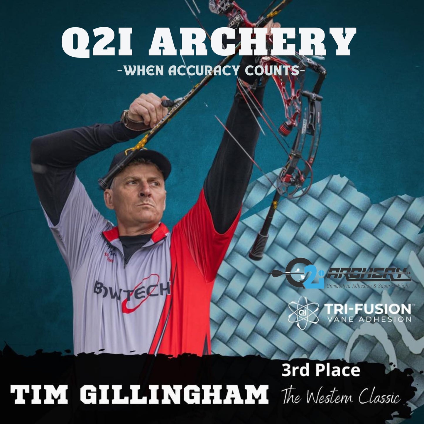 Q2i Fusion X-II | 2.5" | 36pk | White High-Performance Arrow Fletching Vanes with Tri-Fusion Adhesion Technology for Target Archery