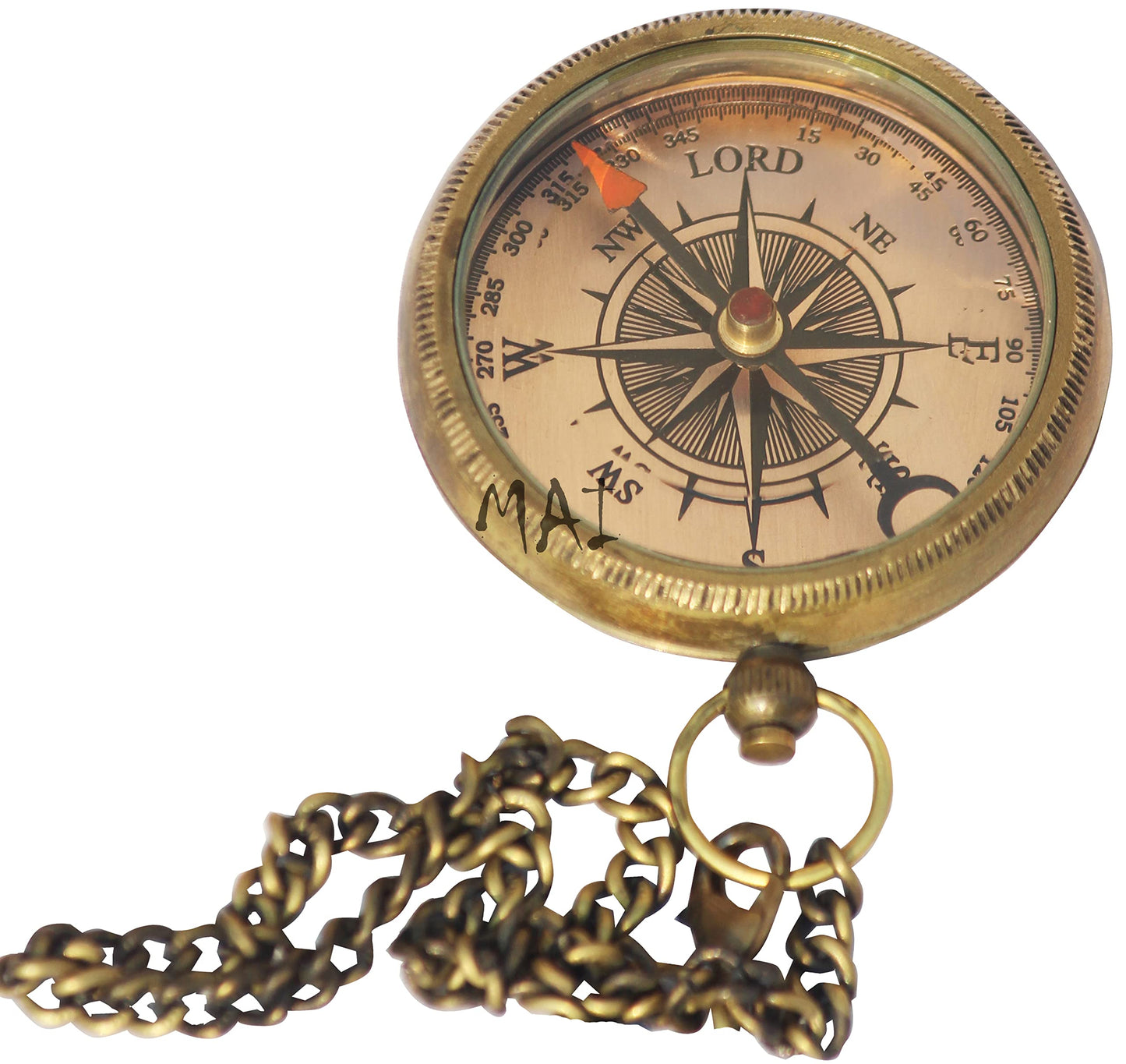 Trust in The Lord With All Your Heart - Proverbs 3:5-6 Quote Engraved Compass with Wooden Box, Graduation Day Religious Gifts for Men Women Girls Boys (♱1 Trust in The Lord Compass -Proverbs 3: 5-6 ♱)