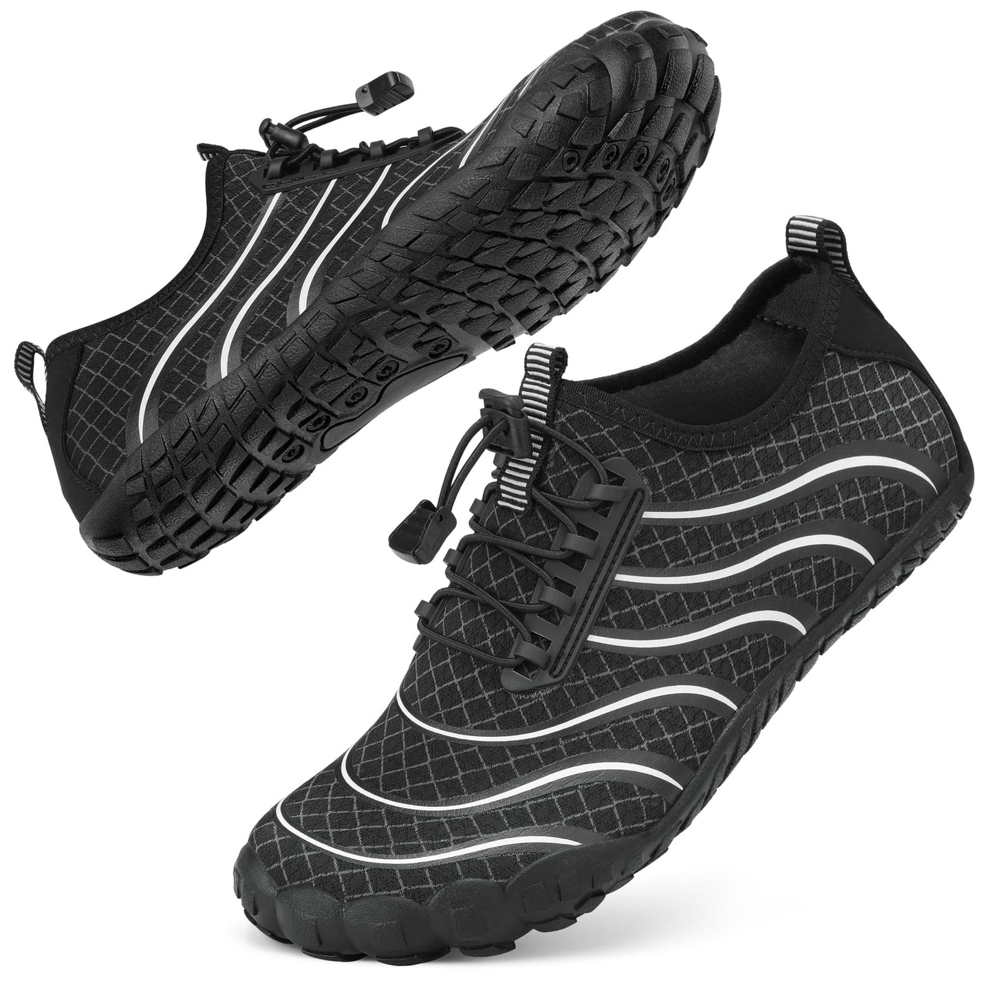 Barefoot Water Shoes Women Adult Hiking Swim Beach River Pool Hike Guarding Shoes Aqua Socks Protective Comfort Wide Toe Box Width Rock Climbing Vacation Outdoor 2025 New