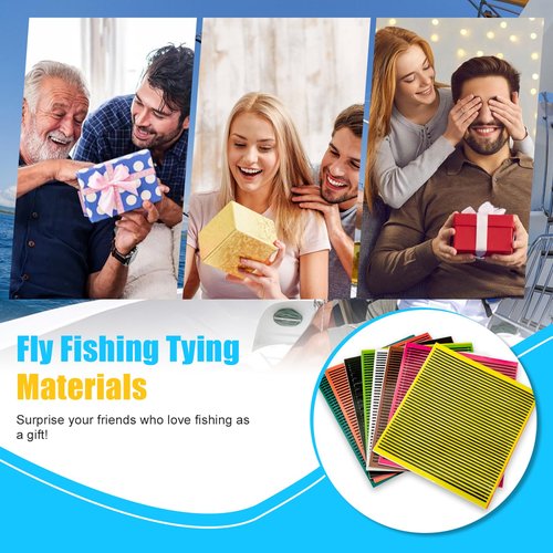 Xanadued Fly Tying Materials, Fly Tying Thread, Fishing Lure Making Supplies, Synthetic Peacock Quill for Nymph Bug Shrimp Body Wrap Skin