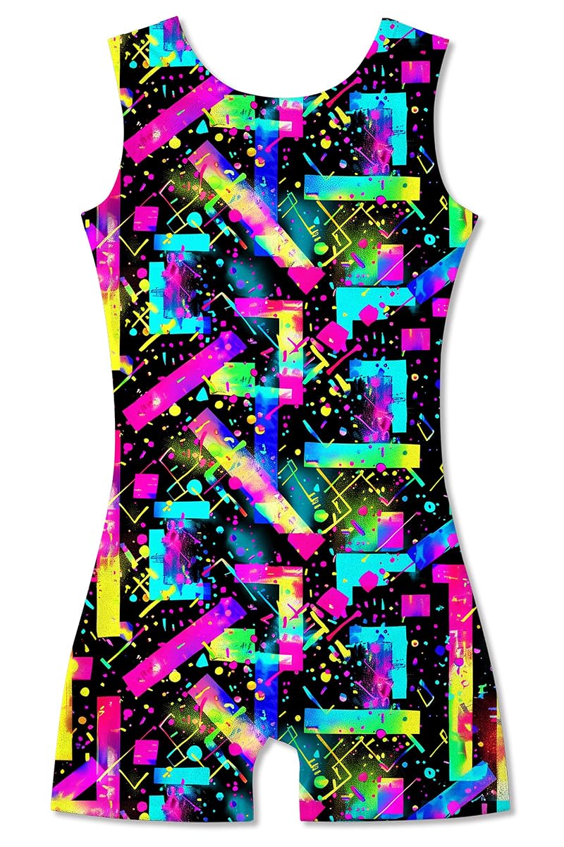 Girls Gymnastics Leotard Unitard with Shorts - 80s90s 5-6 Years (Variation of THIS listing)