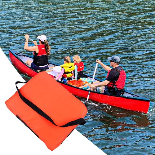 Throwable Flotation Device, Type IV - 18x14 Inch High Buoyancy Foam Emergency Flotation Device with Quick-Release Strap for Man Overboard Rescue & Boat Safety (1pc)