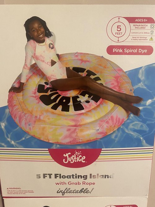 Justice 5FT Floating Island Tube (5 FT, 5FT Floating Island)