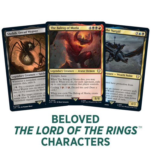 Magic: The Gathering The Lord of The Rings: Tales of Middle-Earth Commander Deck 4 + Collector Booster Sample Pack