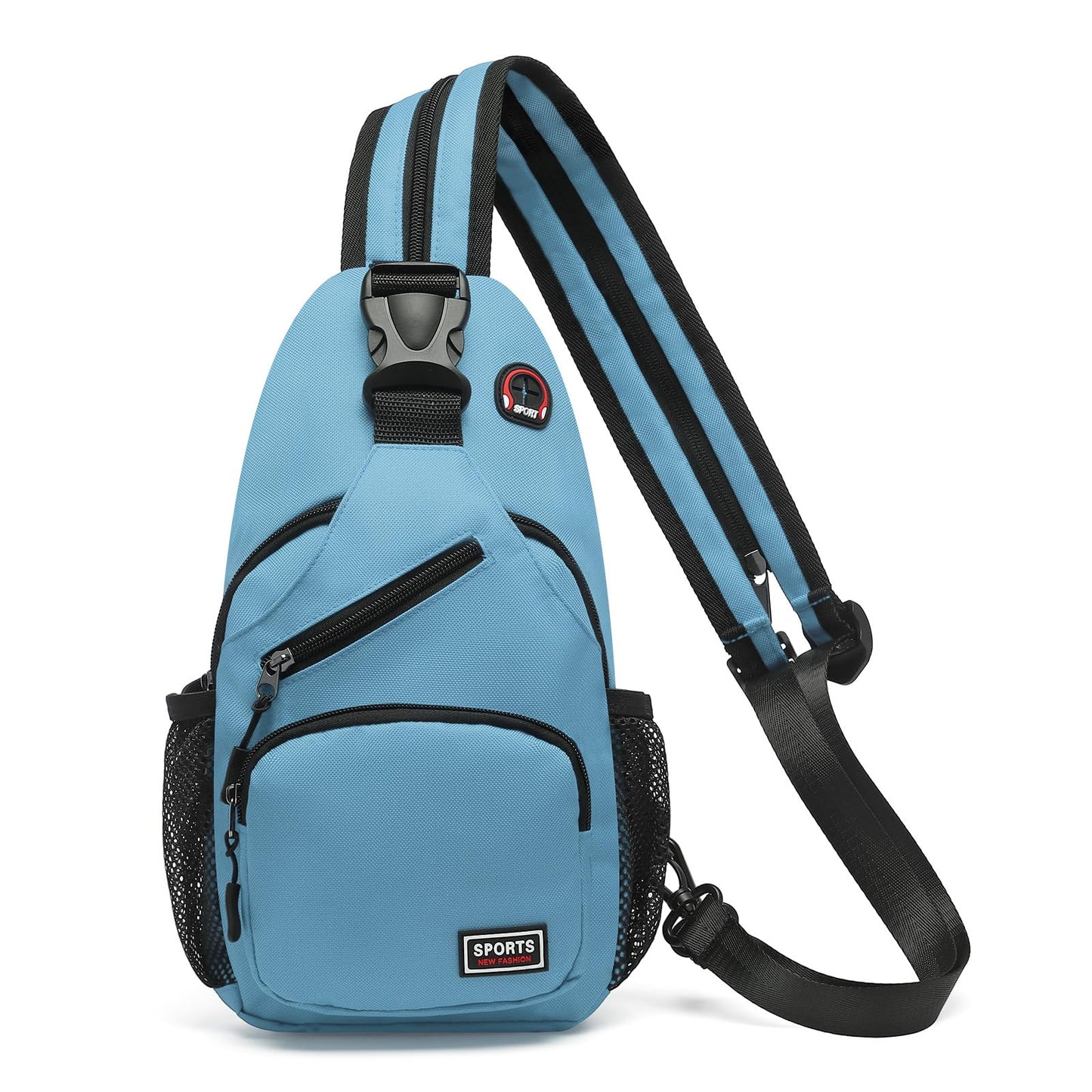 SUIKIHUM Convertible Sling Bags for Women Men, Lightweight Crossbody Backpack Daypack Fit for 7.9" Tablet for Casual Travel Sport Hiking (Blue)