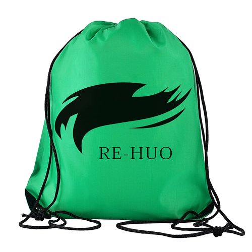 RE-HUO Set of 12 Numbered (13-24) Soccer Vests/Sport Pinnies/Training Bibs with Free Carry Bag(Green13-24,L)