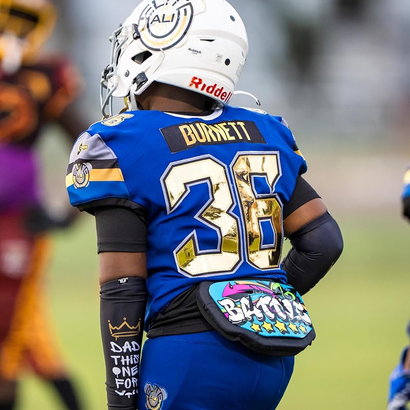 Battle Football Back Plate – Hard Shell Back Protector with Contoured Foam (Florida Variation)