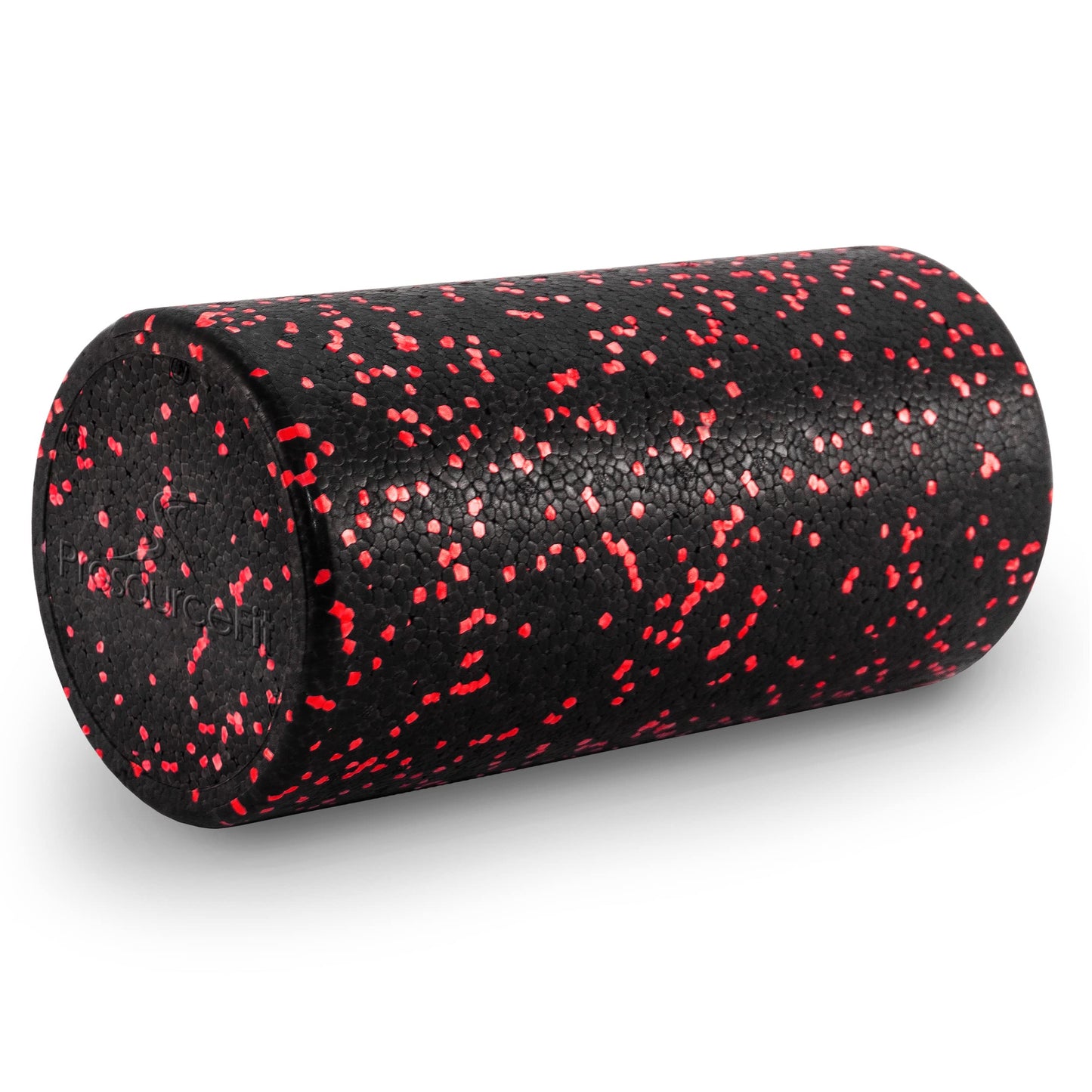 ProsourceFit High Density Foam Rollers 12 - inches Long, Firm Full Body Athletic Massage Tool for Back Stretching, Yoga, Pilates, Post Workout Muscle Recuperation, Black/Red (Pack of 12)