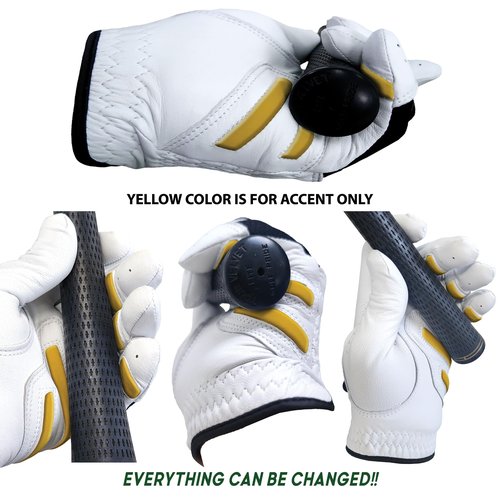 MONKEY GRIP Golf Glove Bearing Capacity Non silp No Slice pad Premium Lether Power Pad Left Hand (Man-X_Large)