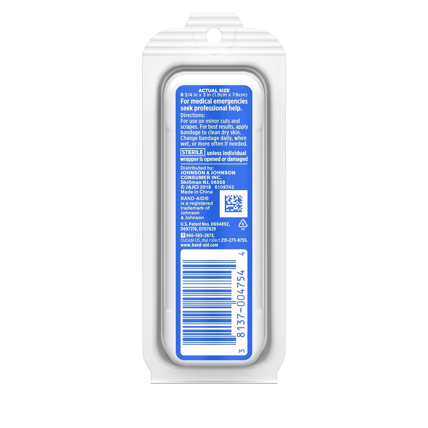 Band-Aid Brand Flexible Fabric Adhesive Bandages for Wound Care and Protection, Travel Pack, 8 ct