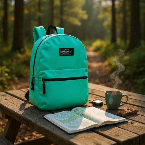 Trail maker Classic 17 inch Backpacks with Adjustable Padded Straps | School Backpacks for Girls, Boys (Aqua)