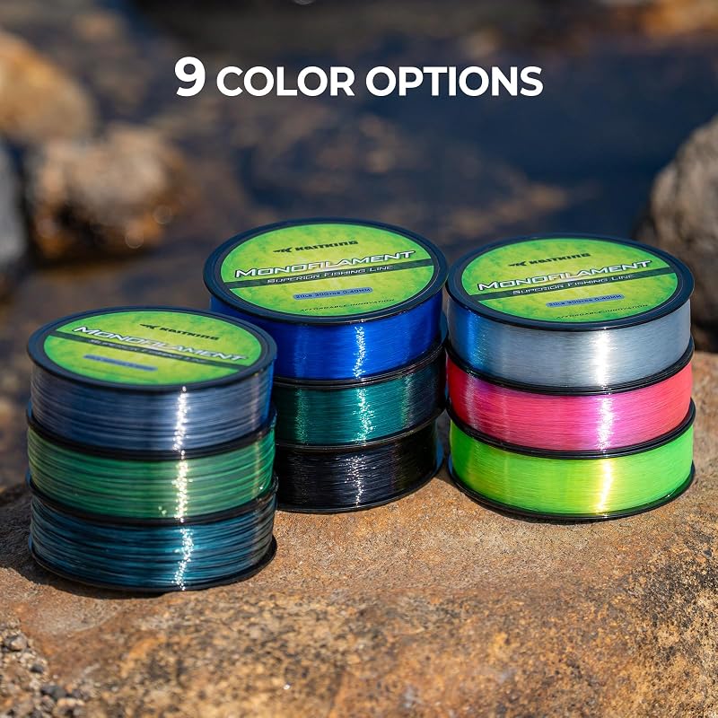 KastKing Premium Monofilament Fishing Line 30lb, Sunrise Yellow 300 Yards - Abrasion-Resistant Low Memory