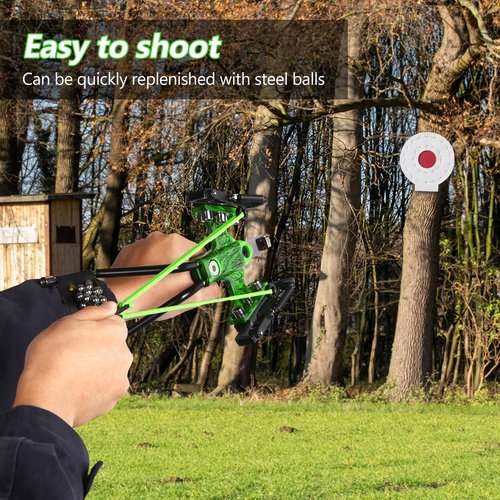 MVAIXZG Sling Shot for Adult，Wrist Rocket Hunting Slingshot?‚Professional slingshots for Adults?‚Shooting Practice and Fans of Wrist Slingshot，Ammo for Target Practice & Outdoor Adventures